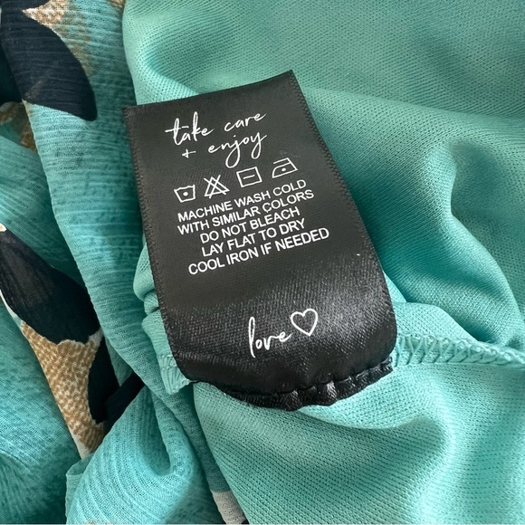 Nic+Zoe Rolling Reef Dress in Aqua Multi SZ 6 - Picture 9 of 9